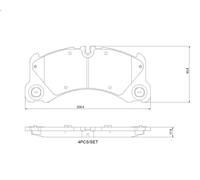 Brake Pad Set, disc brake BREMBO P 65 046 for PORSCHE MACAN (95B) 3 2014-2018