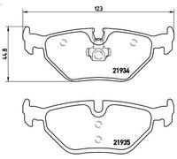 Brake Pad Set, disc brake BREMBO P 71 006 for SAAB 9-5 (YS3E) 2 1998-2