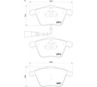 BREMBO P 85 129X Brake pad set