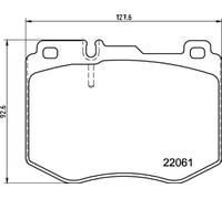 Brake Pad Set, Disc Brake BREMBO P50145 (1 Set - 4 Pieces)