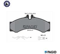 PAGID C4068N Brake pad set