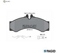 BRAKE PAD SET DISC BRAKE C4068N FOR VW LT/28-46/II/Platform/Chassis/Van 2.3L