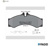 PAGID C4068N Brake pad set