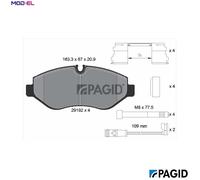 PAGID C6024N Brake pad set