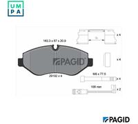 PAGID C6024N Brake pad set