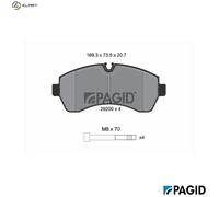 BRAKE PAD SET DISC BRAKE C6026N FOR VW CRAFTER/30-50/Platform/Chassis/Van 2.0L