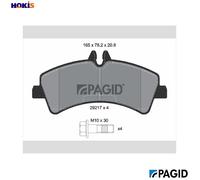BRAKE PAD SET DISC BRAKE C6027N FOR VW CRAFTER/30-50/Platform/Chassis/Van 2.0L