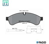 PAGID C6028N Brake pad set
