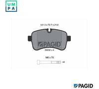 PAGID C6029N Brake pad set