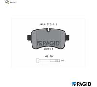 PAGID C6029N Brake pad set