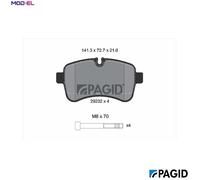 PAGID C6029N Brake pad set