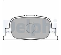 Delphi Rear Disc Brake Pad Set LP1740 - Fits Toyota Camry, Prius, Opa, Vista, Windom