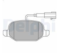 Disc Brake Brake Pad Set Delphi LP2300 Fits Alfa Romeo Fiat MiTo Linea