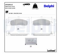 BRAKE PAD SET DISC BRAKE LP3291LC FOR RENAULT NISSAN NAVARA/NP300/Pickup 2.3L