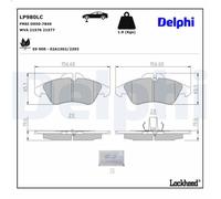 BRAKE PAD SET DISC BRAKE LP980LC FOR VW LT/28-35/II/Bus/28-46/Platform/Chassis