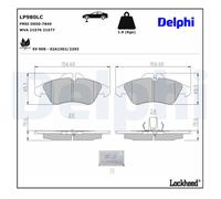 BRAKE PAD SET DISC BRAKE LP980LC FOR VW LT/28-35/II/Bus/28-46/Platform/Chassis