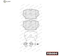 FERODO FDB5543 Disc Brake Brake Pad Set Front Fits BMW 1 X1 2 Active Tourer Mini