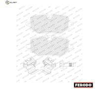 FERODO FDB5561 Disc Brake Brake Pad Set Rear Fits BMW 1 X1 X2 2 Active Tourer