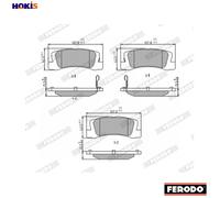 BRAKE PAD SET DISC BRAKE FDB848 FOR TOYOTA COROLLA/Van/Compact/SECCA/Liftback