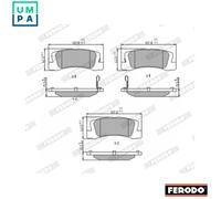 BRAKE PAD SET DISC BRAKE FDB848 FOR TOYOTA COROLLA/Van/Compact/SECCA/Liftback