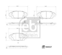 FEBI BILSTEIN 184437 Brake pad set