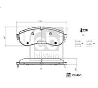 FEBI BILSTEIN 193461 Brake pad set
