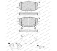Brake Pad Set, disc brake FERODO FDB5634 for HONDA CR-V VI (RS_, RY_) 2 2023-