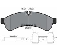 Textar 2923101 Disc Brake Pad Set Fits Iveco
