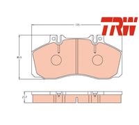 Brake Pad Set, disc brake fits: MERCEDES-BENZ T2/LN1 Van 507 D (667.361 667.3
