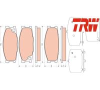 Brake Pad Set, disc brake fits: MITSUBISHI Canter (FE5 FE6) VI Canter 35/FE15