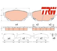 Brake Pad Set, disc brake fits: MITSUBISHI Canter (FE5 FE6) VI Canter 75/Cant