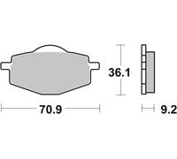 Brake Pad Set, disc brake fits: YAMAHA XT XT 600 E (VJ01)/XT 600 E/K (3UW)/XT