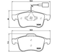 Brake pads P 23 132 BREMBO for ALFA ROMEO GIULIETTA