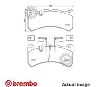BREMBO P 23 186 Brake pad set