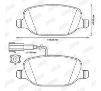 JURID 573348J Brake pad set