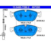 Brake pads 13.0460-7280.2 ATE for AUDI A7 Sportback A6 C7 A6 C7 Avant