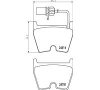BREMBO P 85 138 Brake pad set