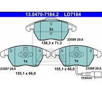 ATE 13.0470-7184.2 Brake pad set