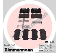 ZIMMERMANN 24098.170.3 Brake pad set