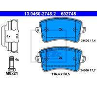 ATE Brake Pad Set 13.0460-2748.2 - Disc Brake for Audi & VW