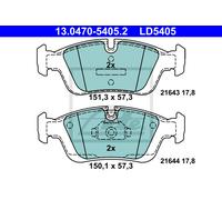 Brake Pad Set, disc brake for BMW:3,E36,E46,E85,3 Sedan 34111160356