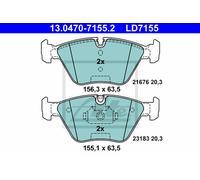 ATE Front Disc Brake Pad Set 13.0470-7155.2 for BMW