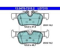 Brake pads 13.0470-7315.2 ATE for BMW MINI
