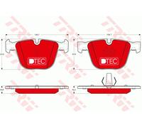TRW GDB1892DTE Brake pad set