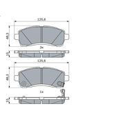BOSCH 0 986 494 754 Brake pad set
