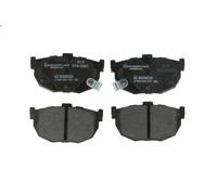 BOSCH Brake pad set 0 986 424 418 Low-Metallic with acoustic wear warning with anti-squeak plate HYUNDAI: Coupe II, Elantra III Saloon
