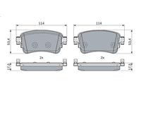 BOSCH 0 986 424 437 Brake pad set