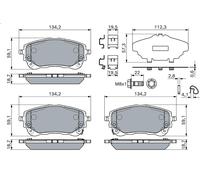 BOSCH 0 986 460 149 Brake pad set