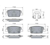 BOSCH 0 986 460 153 Brake pad set