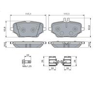 Brake Pad Set, disc brake for BOSCH 986 460 154 for GLE (V167) 2 2018-2023